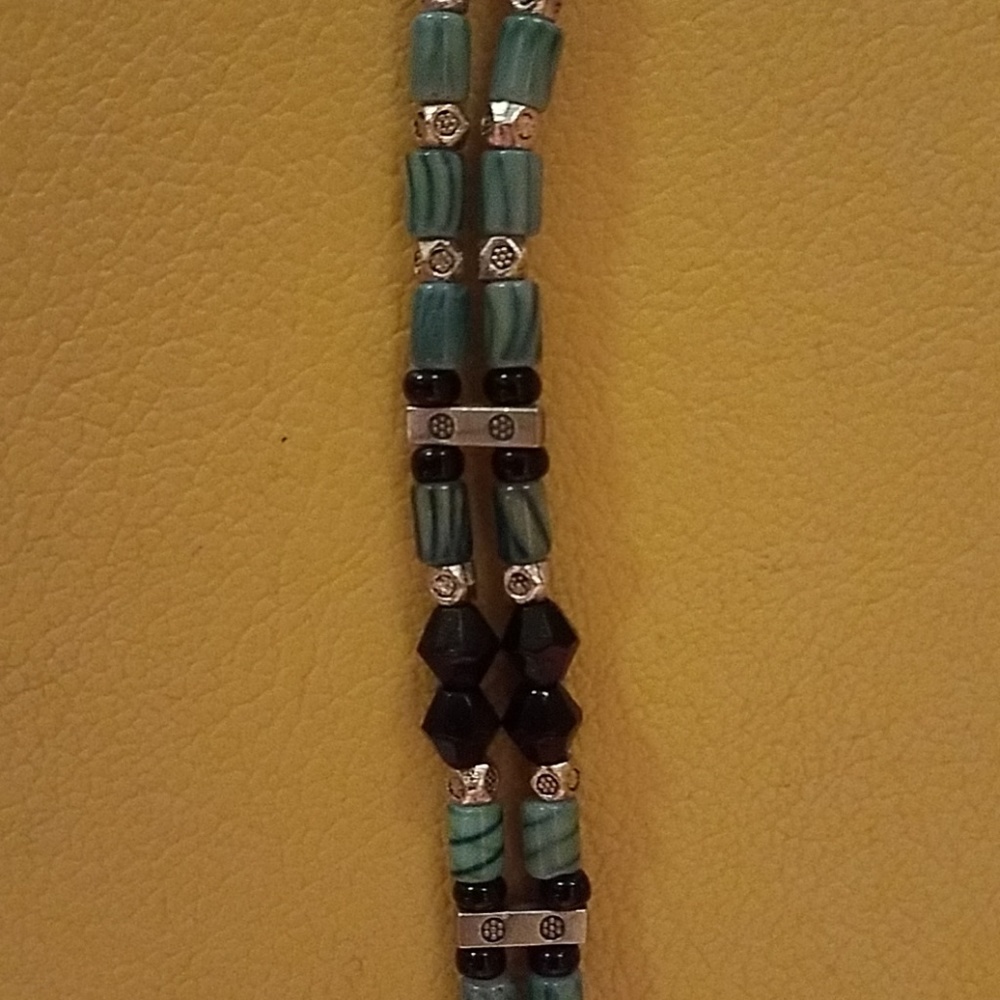 One of a kind glass beaded bracelet